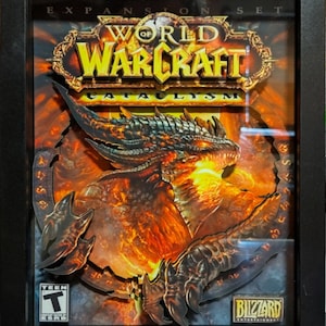 World of Warcraft Expansion Shadow Box Fan Art CATACLYSM
