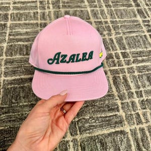 Nuovo cappellino Azalea Rope 2026 Masters Augusta National regolabile rosa con chiusura snapback