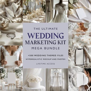 Wedding Mockups Mega Bundle Lifetime Access, Whole Shop Wedding Mockup Bundle, Wedding Mock-up, Card Mockup, Party Supplies Mock-ups