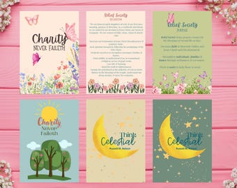 Relief Society Theme, Motto, Declaration 5x7 Prints