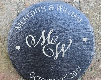 Personalized Engraved Slate Coasters