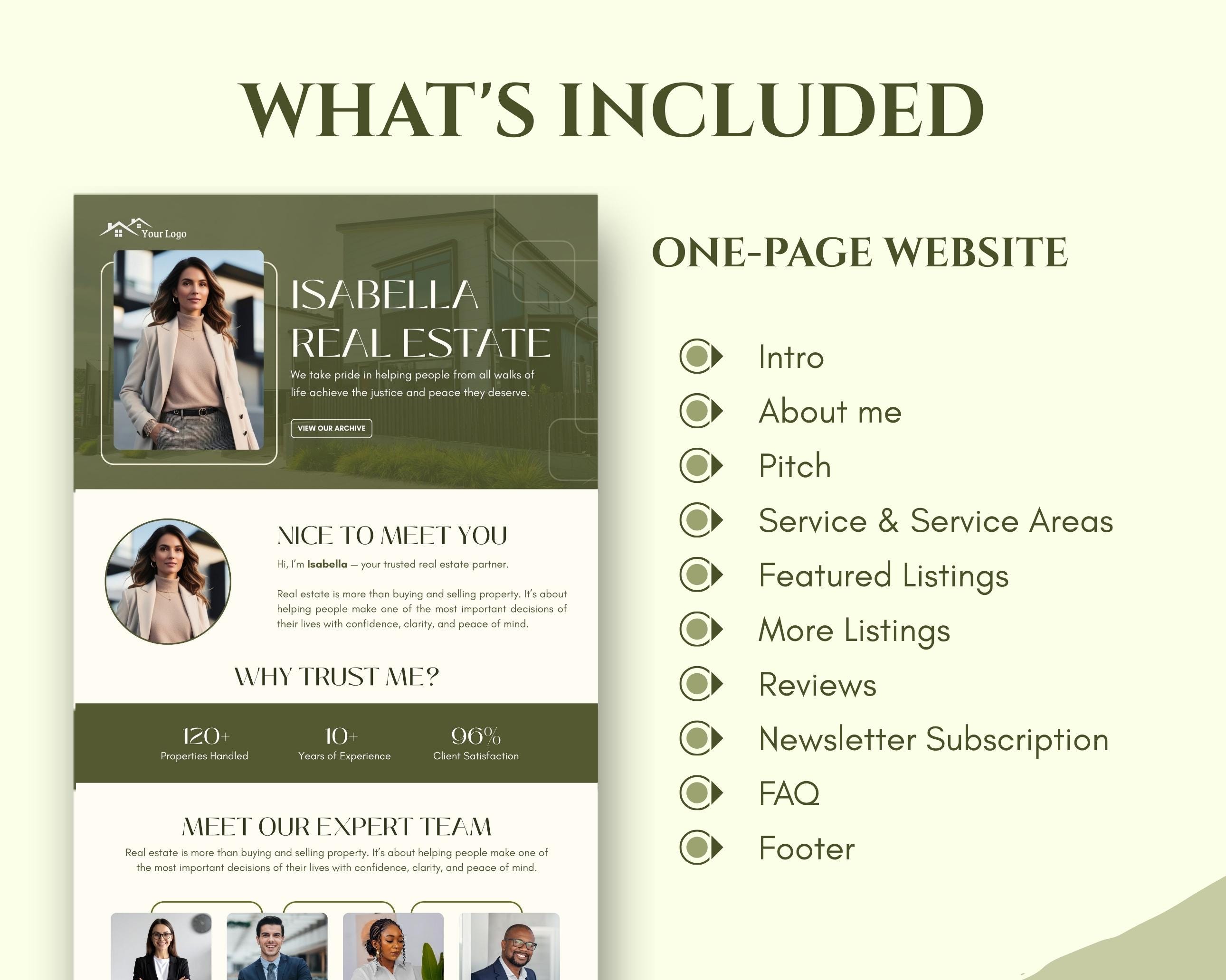 Real Estate Agent Canva Website Template | Luxury Lead Generation ...