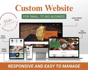Custom Small Business Website | Responsive Ecommerce Web Design with unlimited revisions