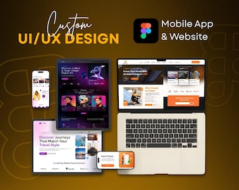 Custom UI/UX Design | Mobile App, Website, Ecommerce Interface