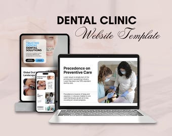 Dental Website Template | Dentist Clinic Landing page | Healthcare web design