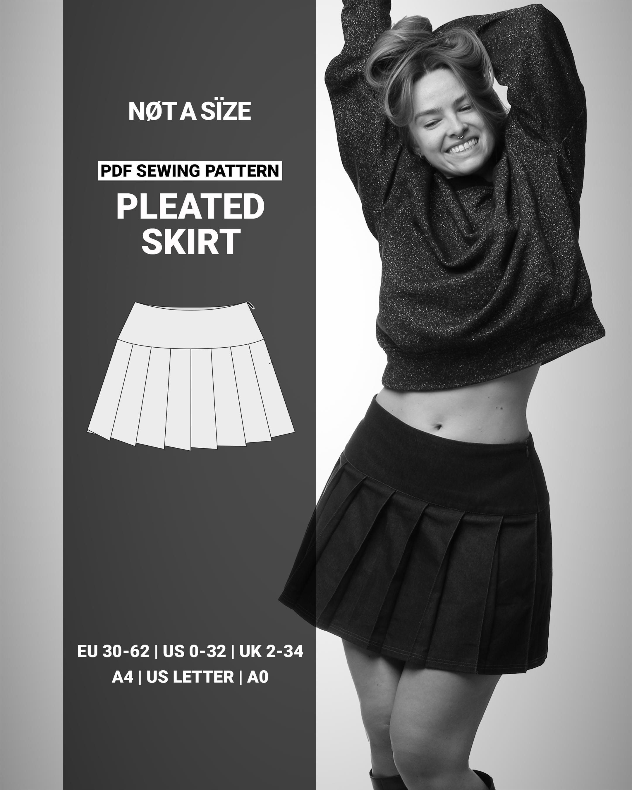 Fabric Pleated Skirt Zipper Tutorial Zipper Skirt Pattern