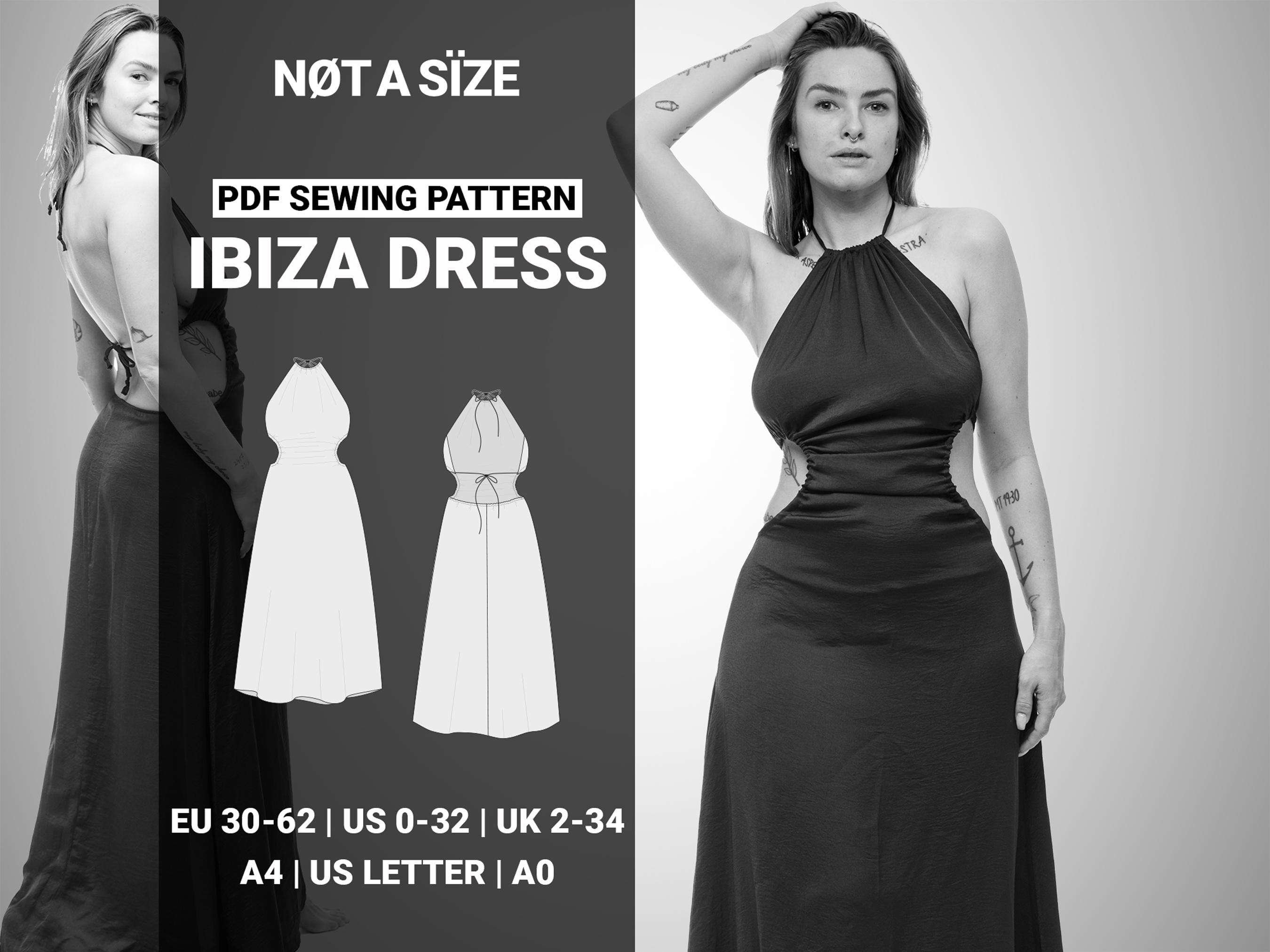 navy blue dress for baby girl Backless Maxi Dress Sewing Pattern, DIY Summer Halter Dress With Front  Cut-outs & Ruching, Open Back Holiday Dress, Sizes 30–62 EU / 0–32 US