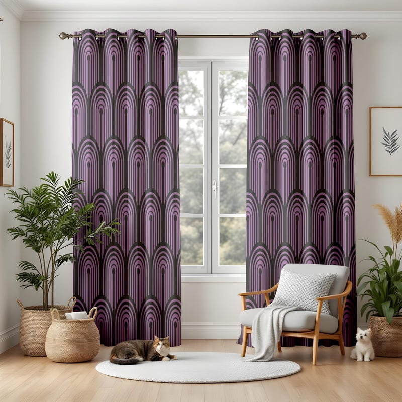 Art Deco Curtains - Etsy