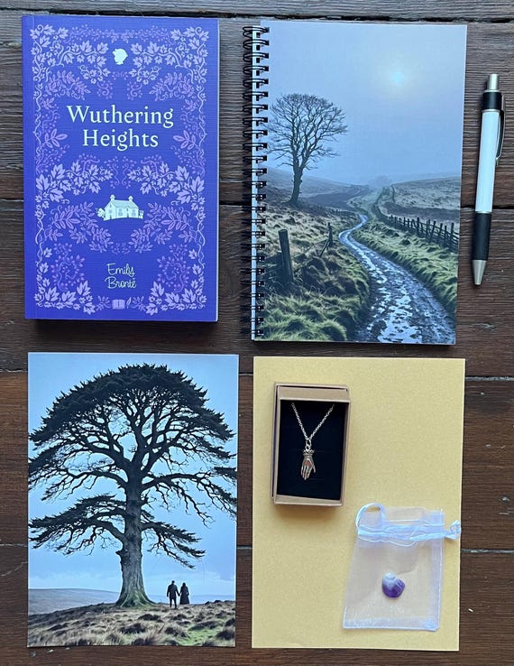 Brontë Book bundle, mystery books, Wuthering Heights, Emily Brontë gifts