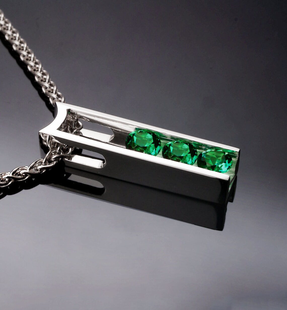 Green topaz necklace Clearance