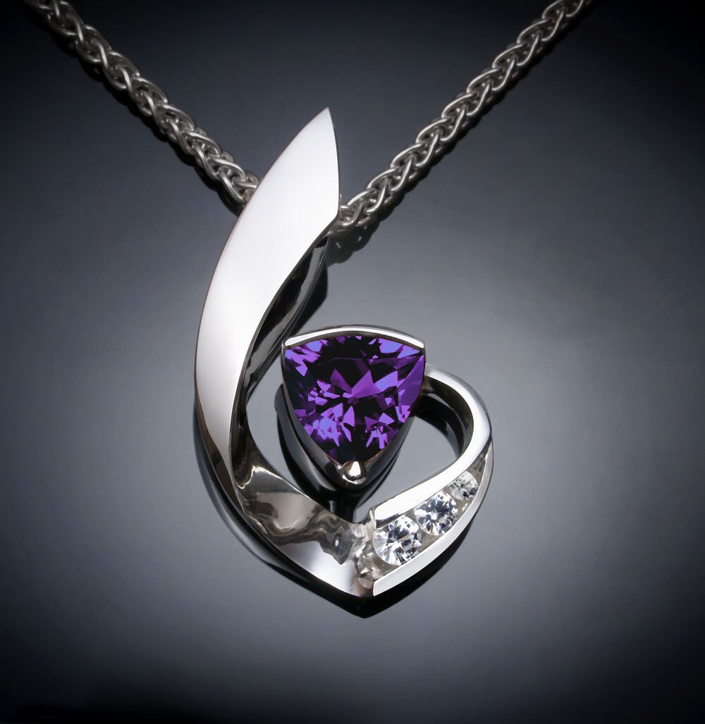 June Birthstone Alexandrite Necklace 