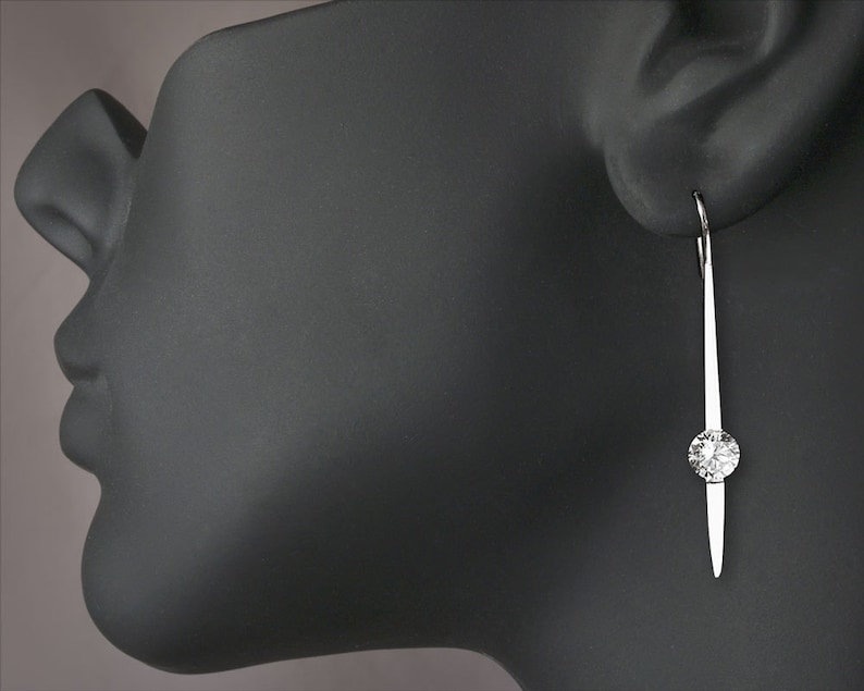 Statement Earrings Dangle Earrings Special Occasion CZ Etsy