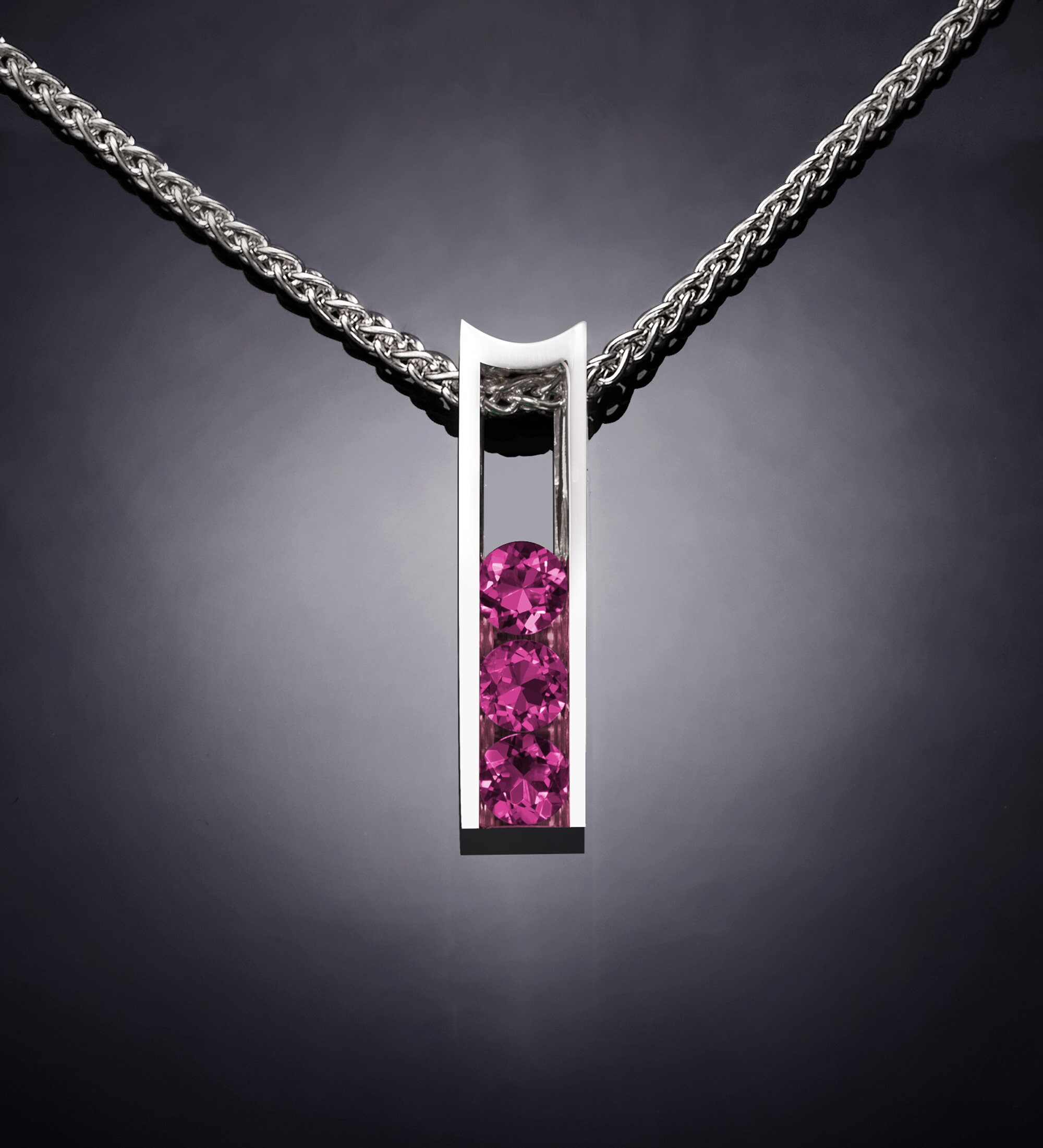 garnet necklace pendant
