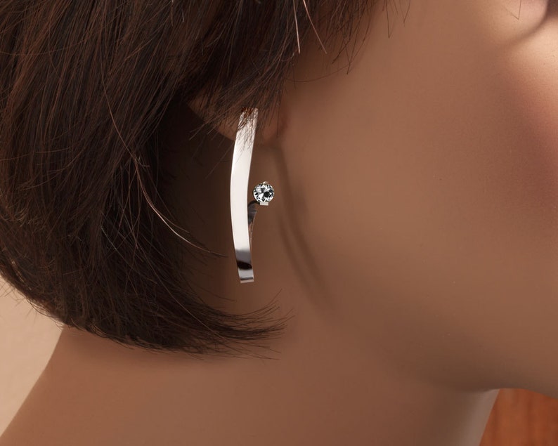 white sapphire earrings white sapphire earrings