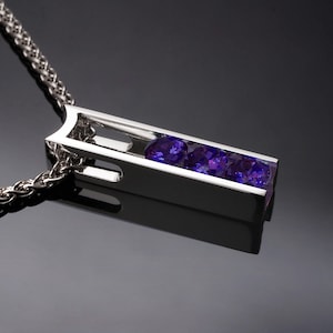 Alexandrite Pendant Necklace: Argentium Silver June Birthstone - 3503