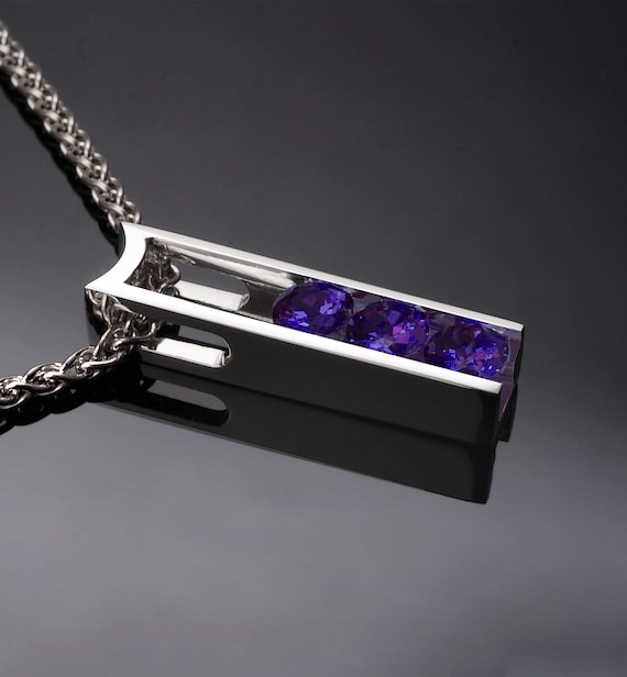 Alexandrite Necklace, June Birthstone, Alexandrite Pendant