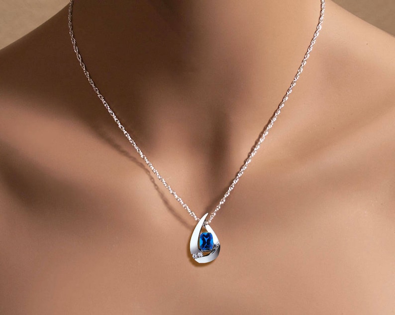 blue sapphire necklace macys