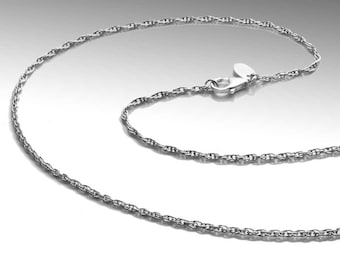 1.9mm Argentium silver rope chain