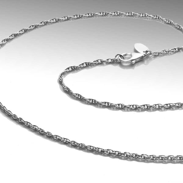 1.9mm Argentium silver rope chain