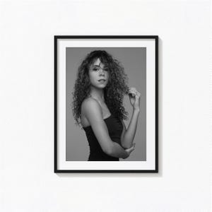 Mariah Carey Posters / Mariah Carey Black and White Wall Art,Album Cover Poster,Home Decor, Photography Prints, R&B Music Poster, BAM86