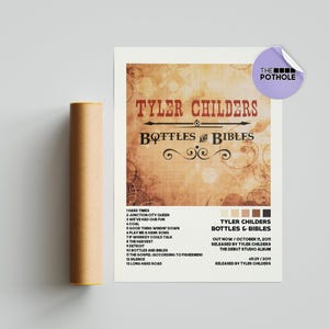 Tyler Childers Poster | Bottles and Bibles Poster | Tracklist Album Cover Poster / Album Cover Poster, Tyler Childers, Purgatory
