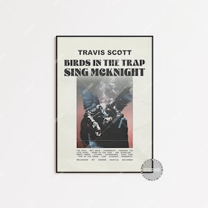 Travis Scott Poster | Birds In The Trap Sing McKnight Poster | Tracklist Album Cover Poster, Poster Prin, , Jackboys, Travis Rodeo LESS591