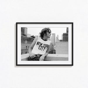 John Lennon Posters / John Lennon Black and White Wall Art, Album Cover Poster, Home Decor, Photography Prints, The Beatles Poster, BAM61