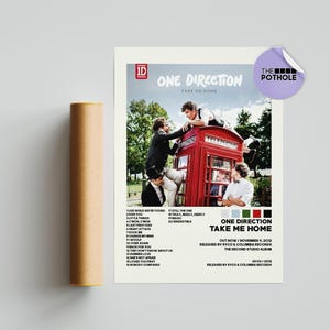 One Direction Posters / Take Me Home Poster, Album Cover Poster / Poster Print Wall Art / Custom Poster / Home Decor, TPWK, One direction