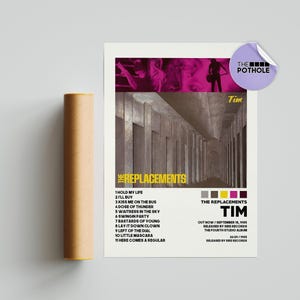 The Replacements Posters, Tim Poster, The Replacements, Tim, Album Cover Poster, Poster Print Wall Art, Custom Poster, Tracklist Poster