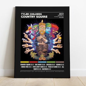 Tyler Childers Poster | Country Squire Poster | Tracklist Album Cover Poster / Album Cover Poster, Tyler Childers, Purgatory, Country Squire