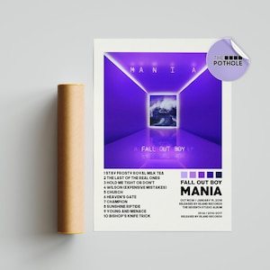Fall Out Boy Posters, Mania Poster, Fall Out Boy, Album Cover Poster, Poster Print Wall Art, Custom Poster