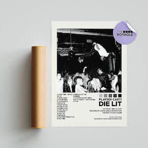 Playboi Carti Poster Set - Album Cover Wall Art Prints Including Die Lit & Whole Lotta Red