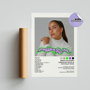 Snoh Aalegra Posters / Temporary Highs in the Violet Skies Poster / Album Cover Poster, Poster Print Wall Art, Custom Poster, Home Decor