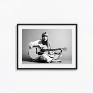 Joni Mitchell Poster / Joni Mitchell Schwarz, Weiß Wand Kunst, Musik Poster, Wohnkultur, Fotografie Drucke, Joni Mitchell Blue Poster
