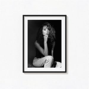 Mariah Carey Posters / Mariah Carey Black and White Wall Art,Album Cover Poster,Home Decor, Photography Prints, R&B Music Poster, BAM33