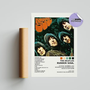 The Beatles Posters / Rubber Soul Poster / The Beatles, Revolver, Album Cover Poster, Poster Print Wall Art, Custom Poster, Home Decor