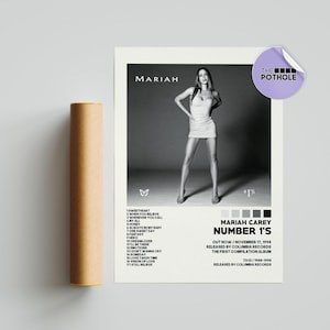 Mariah Carey Posters / Number 1s Poster / Mariah Carey Number 1s / Album Cover Poster / Poster Print Wall Art / Music Posters / Home Decor