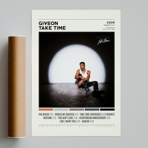 Giveon Posters / Take Time Poster / Blonde Tracklist / Album Cover Poster Poster Print Wall Art, Custom Poster, Giveon Take Time