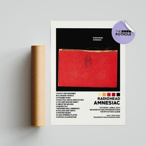 RADIOHEAD AMNESIAC ポスター Radiohead: Amnesiac Album Poster 18”x24” - Etsy
