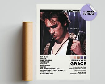 Jeff Buckley Posters / Grace Poster / Album Cover Poster, Poster Print Wall Art, Custom Poster, Grace, Jeff Buckley