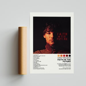 Louis Tomlinson Posters / Faith In The Future Poster, Album Cover Poster / Poster Print Wall Art / Custom Poster / Home Decor