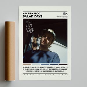 Mac DeMarco Posters / Salad Days Poster / Album Cover Poster / Poster Print Wall Art / Music Band Poster / Home Decor