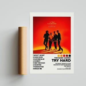 The Band Camino Posters /  Try Hard Poster / Album Cover Poster / Poster Print Wall Art / Custom Poster / Home Decor, The Band Camino