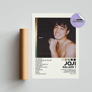 Joji Posters | Ballads 1 Poster | Joji Tracklist Album Cover Poster / Album Cover Poster Print Wall Art, Custom Poster, Nectar, In Tongues