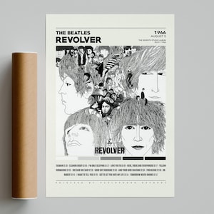 The Beatles Posters / Revolver Poster / The Beatles, Revolver, Album Cover Poster, Poster Print Wall Art, Custom Poster, Home Decor
