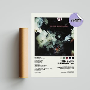 The Cure Posters, Disintegration Poster, The Cure, Disintegration,Album Cover Poster, Poster Print Wall Art, Custom Poster, Tracklist Poster