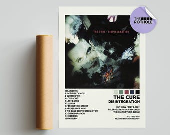 The Cure Posters, Disintegration Poster, The Cure, Disintegration,Album Cover Poster, Poster Print Wall Art, Custom Poster, Tracklist Poster