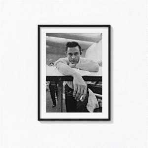 Johnny Cash Posters / Johnny Cash Black and White Wall Art, Album Cover Poster, Home Decor, Photography Prints, BAM213