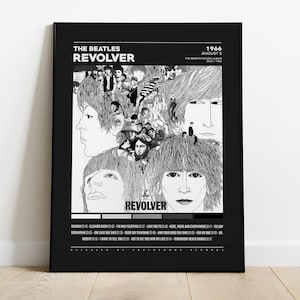 The Beatles Posters / Revolver Poster / The Beatles, Revolver, Album Cover Poster, Poster Print Wall Art, Custom Poster, Home Decor