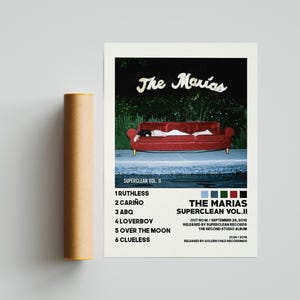 The Marias Posters, Superclean, Vol. II Poster, Album Cover Poster, Poster Print Wall Art, Custom Poster, Home Decor, The Marias